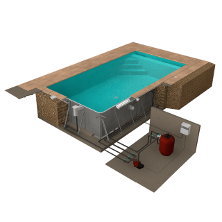 HRS22066 zwembad staal 8 x 4 x 1 50m hoektrap